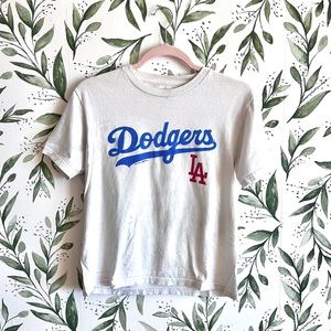 LA Dodgers White Tee Shirt | Women’s Size L